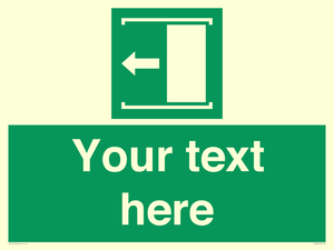 Custom Slide to Open Sign